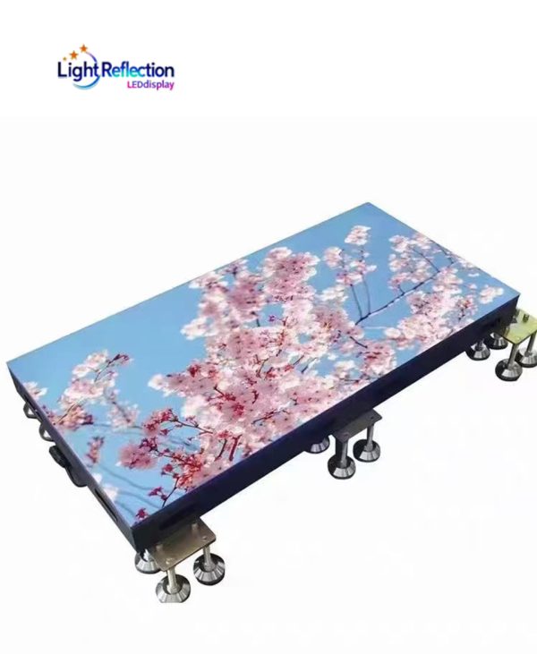 led floor tile screen
